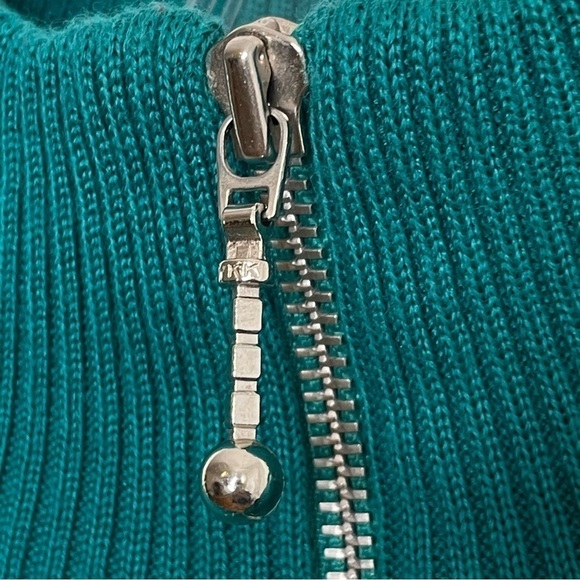 Vintage 80s 90s TYROLLA Skiwear Quarter Zip Ski Sweater Star Studs Wool Blend M - Picture 6 of 17